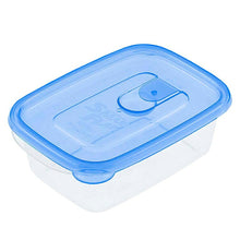 Load image into Gallery viewer, Iwasaki Industrial Storage Container Smart Flap Square M Antibacterial 610ml 3 pieces Approx. 11.7 x 16.9 x 8.3cm Made in Japan Microwave Safe Blue A-041BA (Storage Container Food Storage Container Airtight Container Seal Container)
