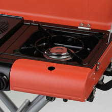 Laden Sie das Bild in den Galerie-Viewer, Iwatani Industrial Stand BBQ Grill Star Sunset Orange CB-SBG-2 (BBQ Grill Outdoor Cooking BBQ Konroyi Watani Yakiniku Yakitori Outdoor Camping with Lid)
