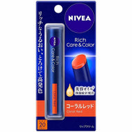 Nivea Rich Care & Color Lip Coral Red Lip Cream 2g