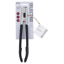 Load image into Gallery viewer, KAI SELECT100 Select 100 Silicone Tongs 24cm Dishwasher Safe Black Approx. 25 x 3.8 x 4.2cm DH3140
