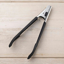Load image into Gallery viewer, KAI SELECT100 Select 100 Silicone Tongs 24cm Dishwasher Safe Black Approx. 25 x 3.8 x 4.2cm DH3140
