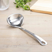 Load image into Gallery viewer, KAI SELECT100 Select 100 Ladle 25cm Dishwasher Safe Silver Approx. 25.5 x 8.6 x 4.1cm DH3145
