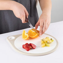 将图片加载到图库查看器，Round cutting board 25cm dishwasher safe white approx. 29 x 25 x 1cm AP5327
