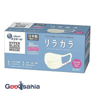 Eliair Hyper Block Mask Elikara Natural White Normal Size 30 Pieces (Mask Pleats)