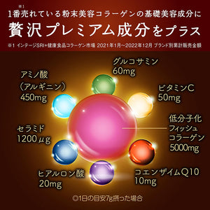 Meiji Amino Collagen Premium (Fish Collagen) Approx. 28 Days Supply 196g