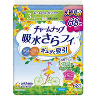 Charm Nap Water Absorbent Sarafi Women's Deodorant 3cc17.5cm Vaginal & Moisture Care Panty Liner 68 Pieces