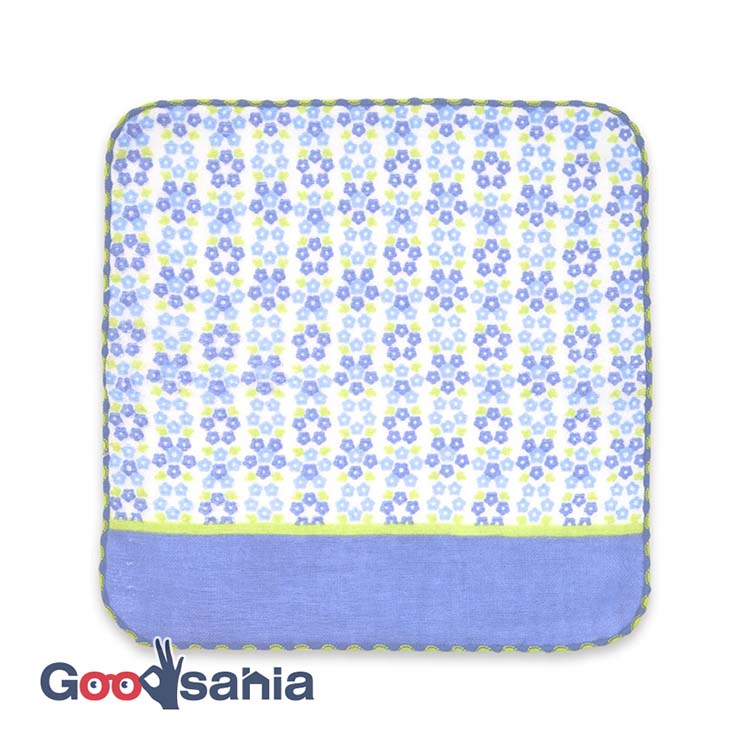Handkerchief Town Girl's Handkerchief Nemophila Blue Approx. 25 x 25 cm