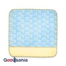 Load image into Gallery viewer, Handkerchief Town Girl&#39;s Handkerchief Gypsophila Blue Approx. 25 x 25 cm
