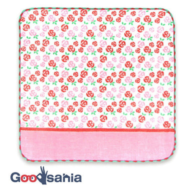 Handkerchief Town Girl's Handkerchief ~Flower Shop~ Rose Garden Pink Approx. 25 x 25 cm