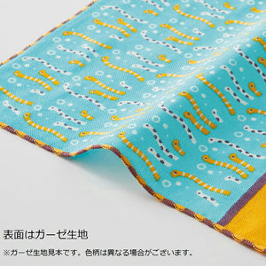 Handkerchief Miyamoto Collection Town Girl's Handkerchief Aquarium Edition Mendako Approx. 25 x 25 cm