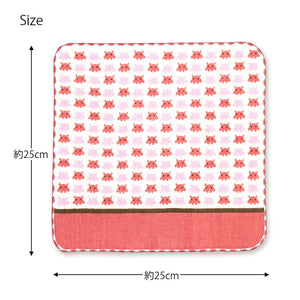 Handkerchief Miyamoto Collection Town Girl's Handkerchief Aquarium Edition Mendako Approx. 25 x 25 cm