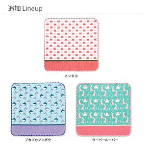 Handkerchief Miyamoto Collection Town Girl's Handkerchief Aquarium Edition Mendako Approx. 25 x 25 cm