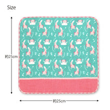 Cargar imagen en el visor de la galería, Handkerchief Miyamoto Collection Town Girl&#39;s Handkerchief Aquarium Edition Axolotl Approx. 25 x 25 cm
