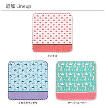Cargar imagen en el visor de la galería, Handkerchief Miyamoto Collection Town Girl&#39;s Handkerchief Aquarium Edition Axolotl Approx. 25 x 25 cm
