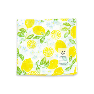 Handkerchief to* Japanese handkerchief lemon green approx. 52 x 52 cm