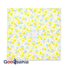 Cargar imagen en el visor de la galería, Handkerchief to* Japanese handkerchief lemon blue approx. 52 x 52 cm
