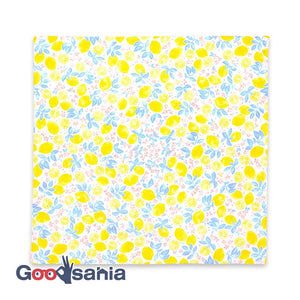 Handkerchief to* Japanese handkerchief lemon blue approx. 52 x 52 cm