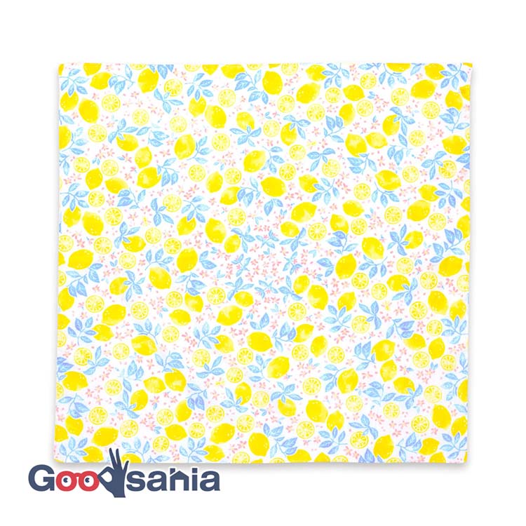 Handkerchief to* Japanese handkerchief lemon blue approx. 52 x 52 cm