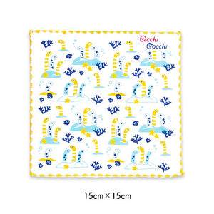 Handkerchief Children's handkerchief acchi cocchi Chinese eel white approx. 15 x 15 cm