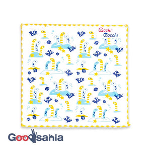 Handkerchief Children's handkerchief acchi cocchi Chinese eel white approx. 15 x 15 cm