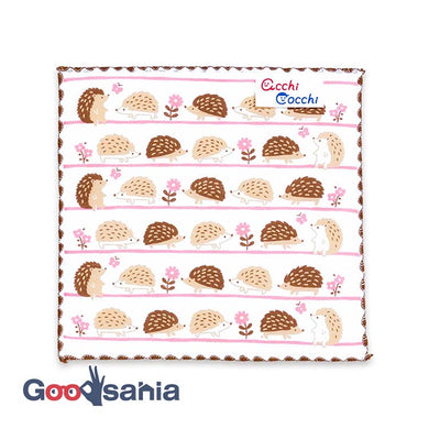 Handkerchief Children's handkerchief acchi cocchi hedgehog & flower white approx. 15 x 15 cm