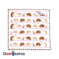 Handkerchief Children's handkerchief acchi cocchi hedgehog & flower white approx. 15 x 15 cm