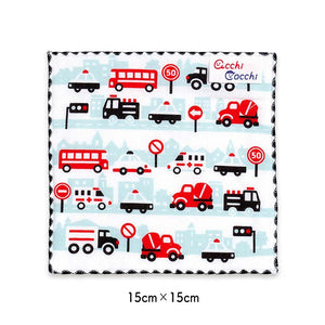 Handkerchief Children's handkerchief acchi cocchi car blue approx. 15 x 15 cm