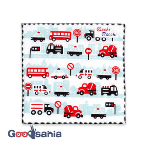 Handkerchief Children's handkerchief acchi cocchi car blue approx. 15 x 15 cm
