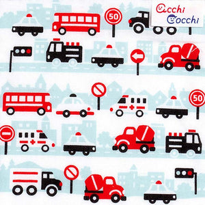 Handkerchief Children's handkerchief acchi cocchi car blue approx. 15 x 15 cm