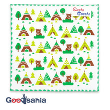 Cargar imagen en el visor de la galería, Handkerchief Children&#39;s handkerchief acchi cocchi camp green approx. 15 x 15 cm
