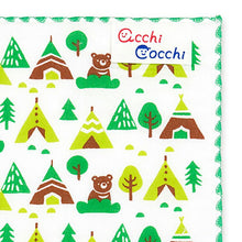 Cargar imagen en el visor de la galería, Handkerchief Children&#39;s handkerchief acchi cocchi camp green approx. 15 x 15 cm
