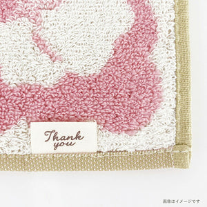 Handkerchief Gift Jacquard Handkerchief ~Flower Shop Cat~ Dahlia Blue Approx. 25 x 25cm