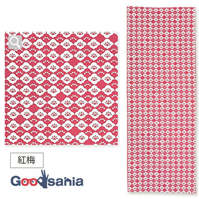 Tenugui Chusen Komon Tenugui Red Plum Red Approx. 33 x 90cm