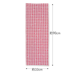 Tenugui Chusen Komon Tenugui Red Plum Red Approx. 33 x 90cm