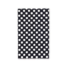 Load image into Gallery viewer, Tenugui, small pattern hand towel, checkered pattern, black, approx. 33 x 90 cm
