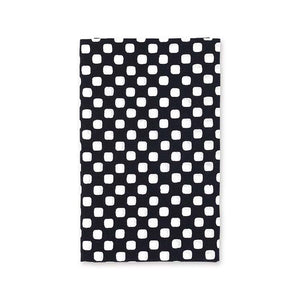 Tenugui, small pattern hand towel, checkered pattern, black, approx. 33 x 90 cm