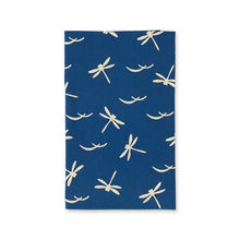 Load image into Gallery viewer, Tenugui Chusen Komon Tenugui Dragonfly Small Navy Approx. 33 x 90cm

