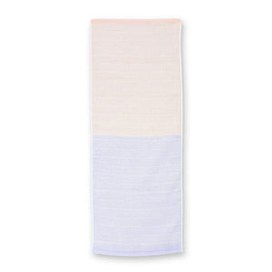 Face Towel Ag Double Gauze Pink Beige x Lavender Approx. 34 x 90cm