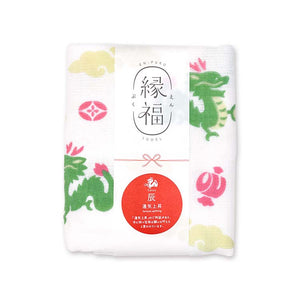 Face Towel Enpuku Towel Dragon Good Luck White Approx. 34 x 90cm