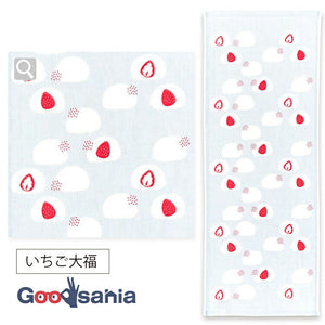 Face Towel Imabari Towel Nadeshiko Taori Strawberry Daifuku Approx. 34 x 90cm