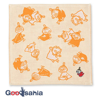 Handkerchief Moomin Mie Gauze Handkerchief Little My & Children Beige Approx. 25 x 25 cm