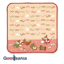 Load image into Gallery viewer, Handkerchief Moomin Smartphone/glasses cleaning handkerchief Little My &amp; Glasses Beige Approx. 20 x 20cm
