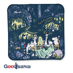 Handkerchief Moomin Smartphone/Glasses Cleaning Handkerchief Party Navy Approx. 20 x 20cm