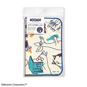 Handkerchief Moomin Smartphone/Glasses cleaning handkerchief Friends Blue approx. 20 x 20 cm