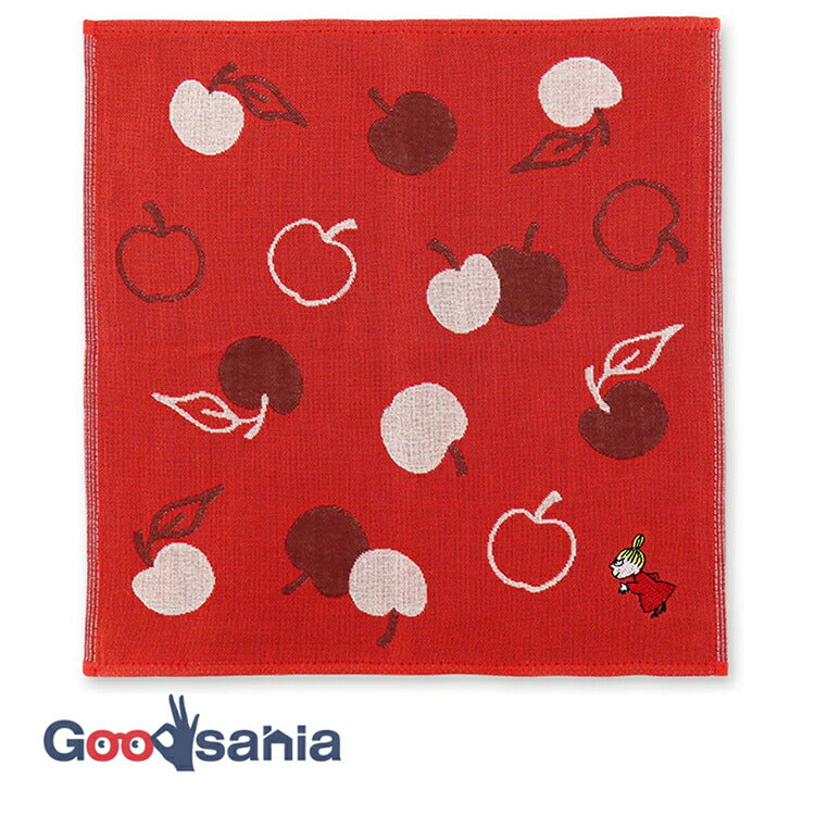 Handkerchief Moomin Mie Gauze Handkerchief Little My & Apple Red Approx. 25 x 25 cm