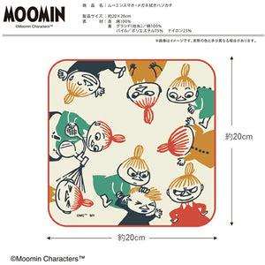 Handkerchief Moomin Smartphone/Glasses cleaning handkerchief Little My Prank Beige Approx. 20 x 20 cm