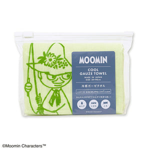 Cool gauze towel Moomin Cool gauze towel Snufkin Approx. 34 x 90 cm