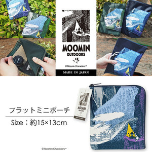 Pouch Moomin Outdoors Flat Mini Pouch Tent Purple Approx. 15 x 13cm