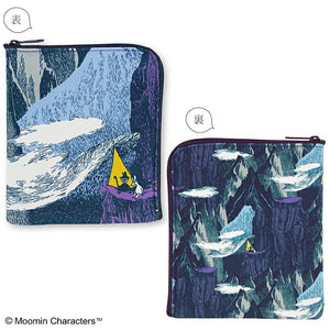 Pouch Moomin Outdoors Flat Mini Pouch Tent Purple Approx. 15 x 13cm