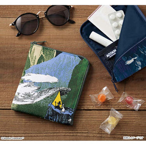 Pouch Moomin Outdoors Flat Mini Pouch Tent Purple Approx. 15 x 13cm
